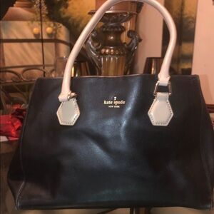 Kate Spade Black and Tan Satchel